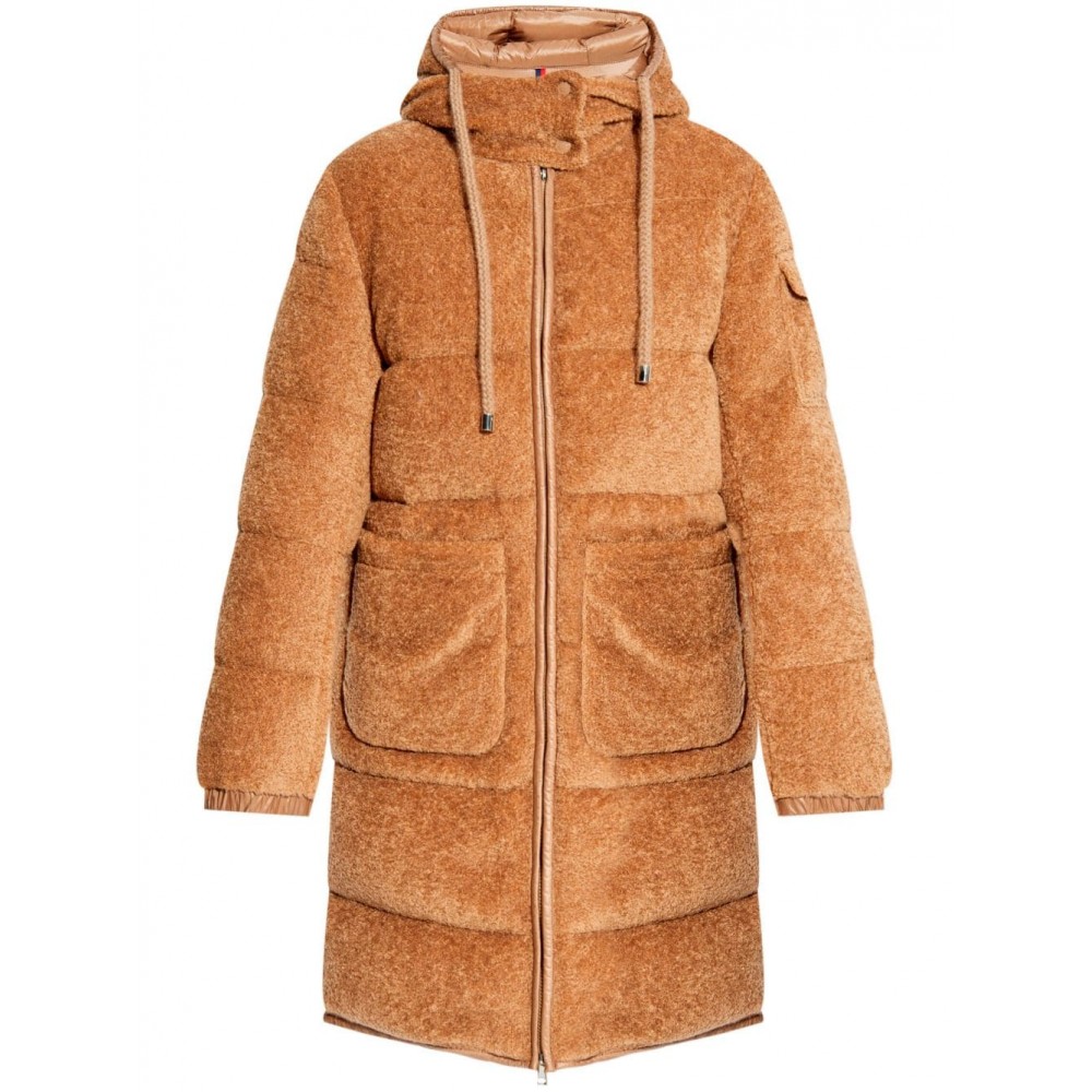 Moncler Belcastel Teddy Coat Brown MCS28190