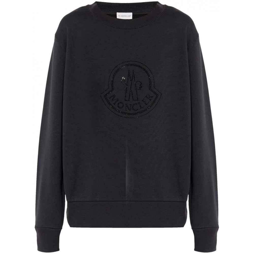 Moncler crystal-embellished Sweatshirt Black MCS28363