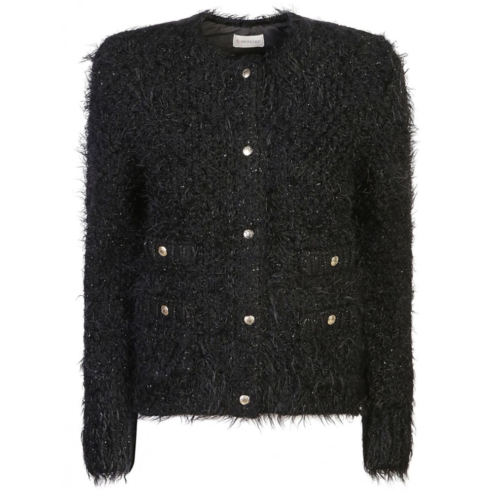 Moncler Padded Cardigan Black MCS29299