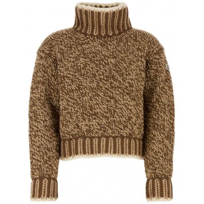 Moncler melange-effect Sweater Brown MCS29233