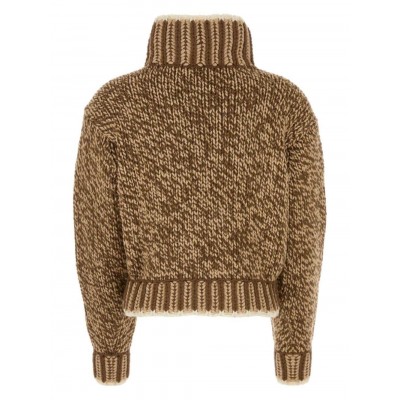 Moncler melange-effect Sweater Brown MCS29233