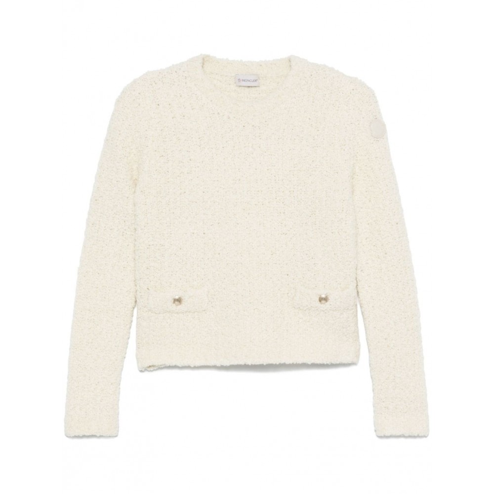 Moncler Boucle Sweater White MCS28234