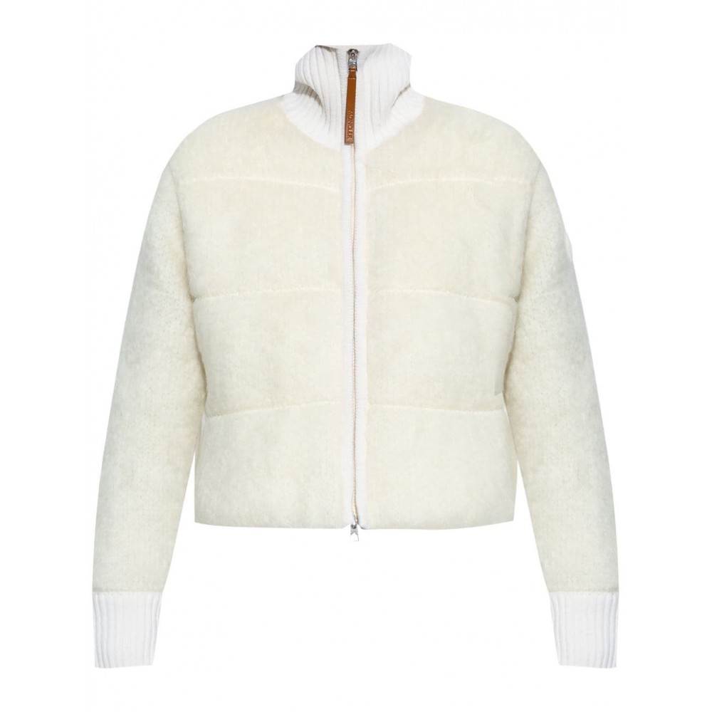 Moncler zip-up Puffer Jacket Neutrals MCS29666