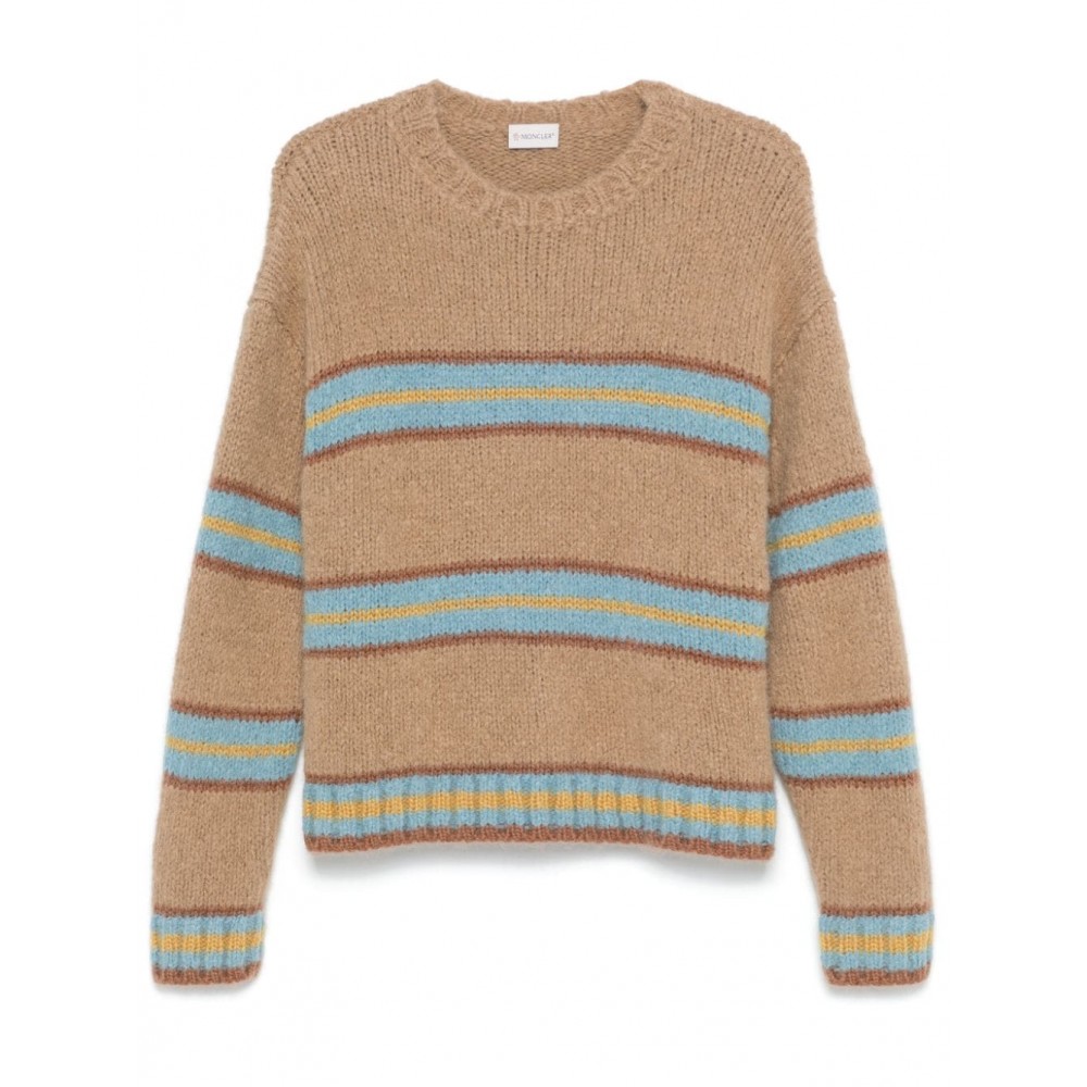 Moncler Striped Sweater Brown MCS29539