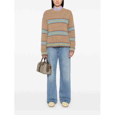 Moncler Striped Sweater Brown MCS29539