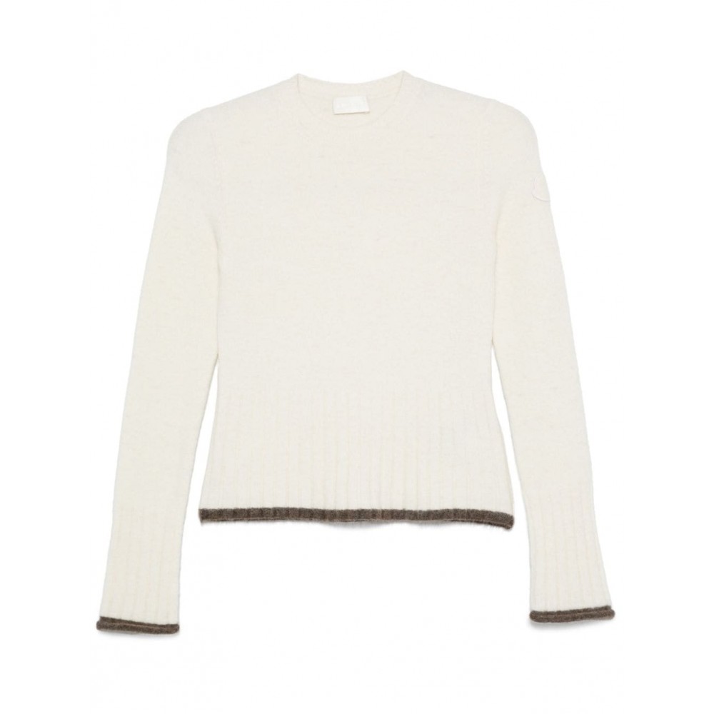 Moncler Brushed Sweater White MCS28252