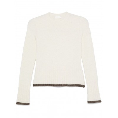 Moncler Brushed Sweater White MCS28252