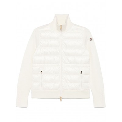 Moncler Panelled Cardigan White MCS29359