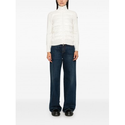 Moncler Panelled Cardigan White MCS29359