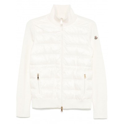 Moncler Panelled Cardigan White MCS29360