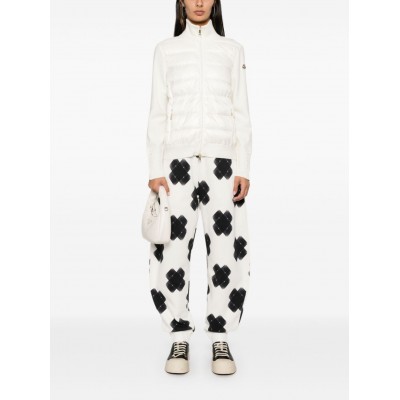 Moncler Panelled Cardigan White MCS29360